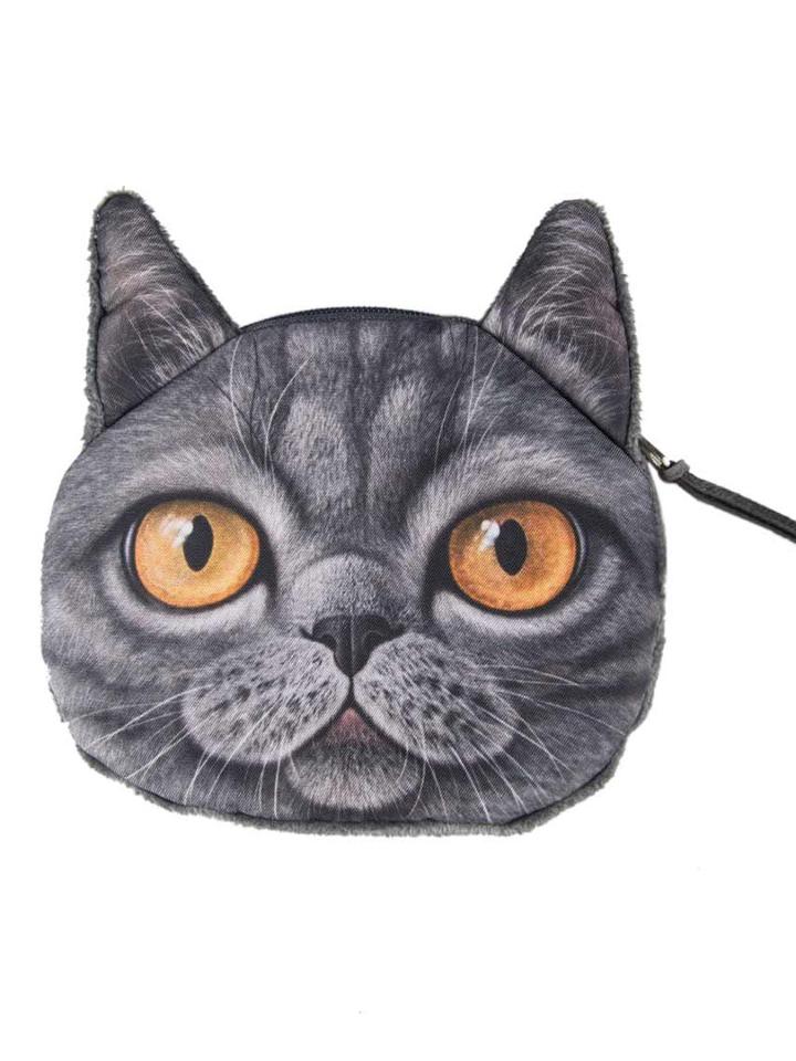 Choies Black Shorthair Coin Purse