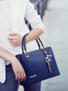 Choies Royal Blue Pu Pendant Detail Clutch Bag