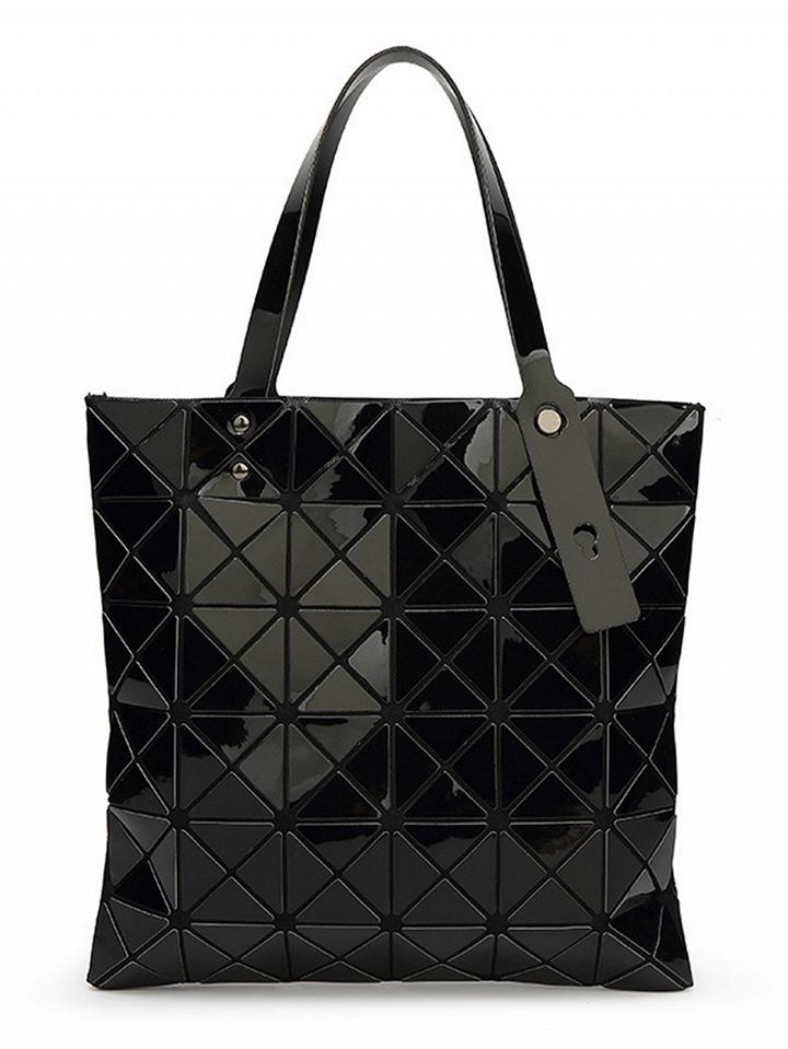 Choies Black Triangle Splicing Chic Women Shoulder Bag