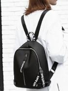 Choies White Zip Detail Backpack