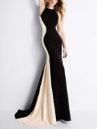 Choies Black Contrast Bodycon Party Dress