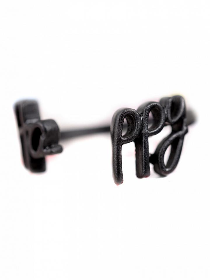 Choies Black Happy Open Ring