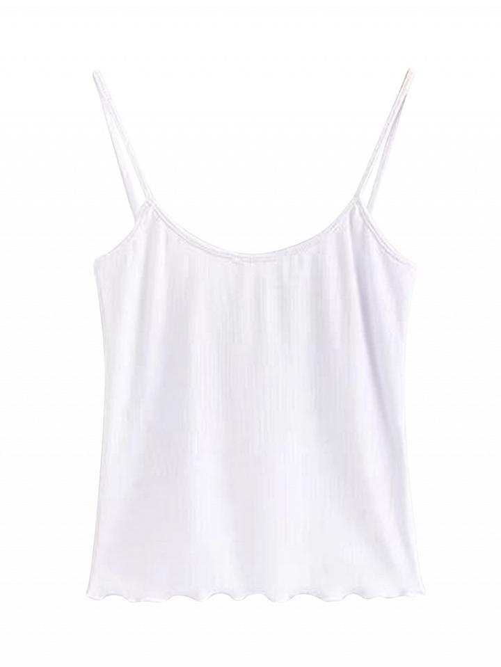 Choies White Backless Cami Top