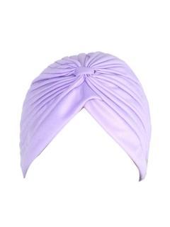 Choies Lavender Big Satin Bonnet Turban
