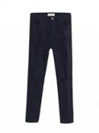Choies Black High Waist Ripped Skinny Denim Pants