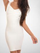 Choies White Backless Bodycon Bandage Dress