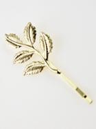 Choies Golden Leaves Hair Slide