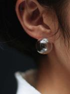 Choies White Transparent Bubble Single Stud Earring