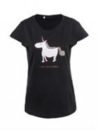 Choies Black Unicorn Print Short Sleeve T-shirt