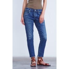 Citizens Of Humanity Elsa Mid Rise Slim Fit Crop In Dossier
