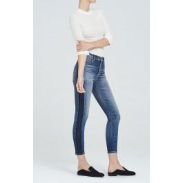 Citizens Of Humanity Rocket Crop High Rise Skinny In Shadow Stripe