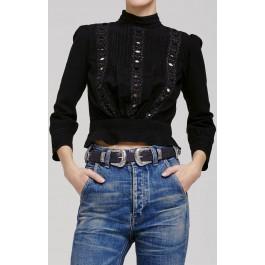 Citizens Of Humanity Josie Blouse In Black
