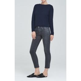 Citizens Of Humanity Elsa Mid Rise Slim Fit Crop In Sulfur