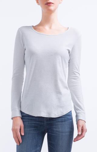 Citizens Of Humanity Ellie Long Sleeve T-shirt In White Ash