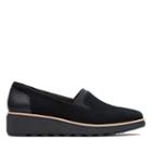 Clarks Sharon Dolly - Black Suede - Womens 7