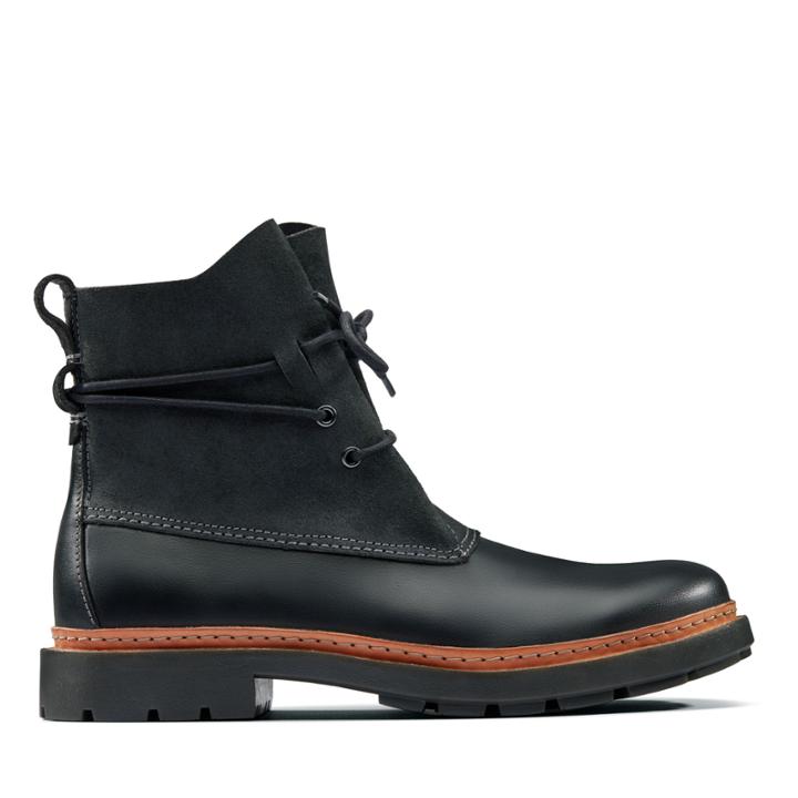 Clarks Trace Dusk - Black Leather - Mens 11
