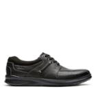 Clarks Cotrell Walk - Black Oily Leather - Mens 8.5