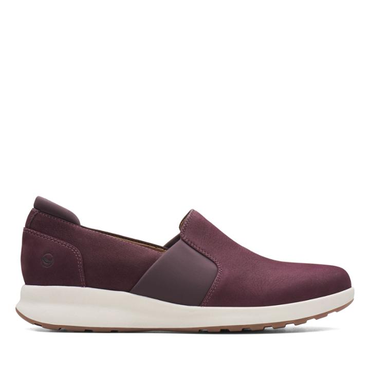 Clarks Un Adorn Step - Aubergine - Womens 9