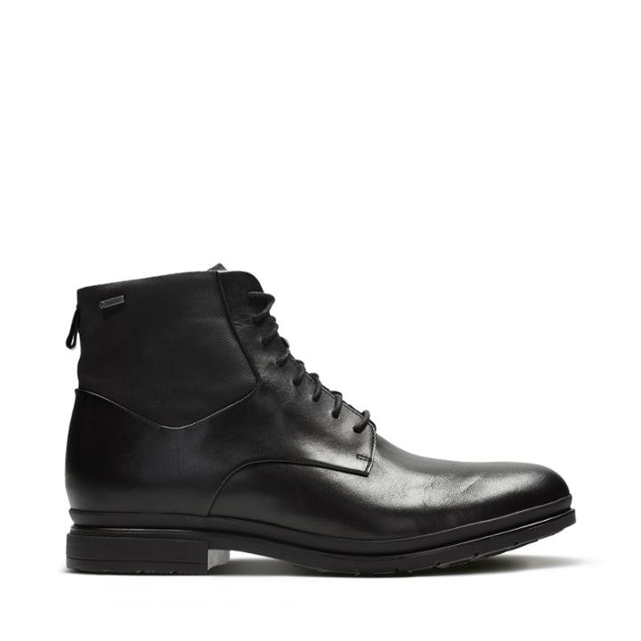 Clarks London Pace Gore-tex - Black Leather - Mens 11.5