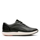 Clarks Un Cruise Lace - Black Leather - Womens 5