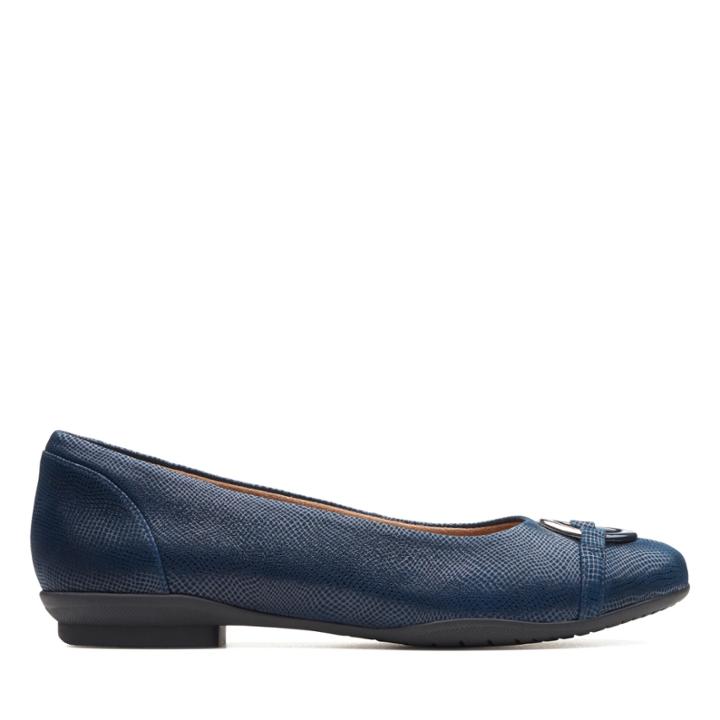 Clarks Neenah Vine - Navy Interest - Womens 5