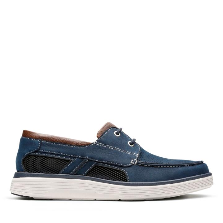 Clarks Un Abode Step - Navy Nubuck - Mens 7