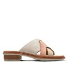 Clarks Trace Craft - White Combi Leather - Womens 8.5
