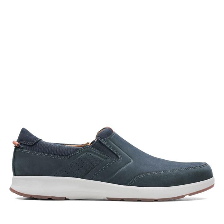 Clarks Un Trail Step - Navy Nubuck - Mens 7