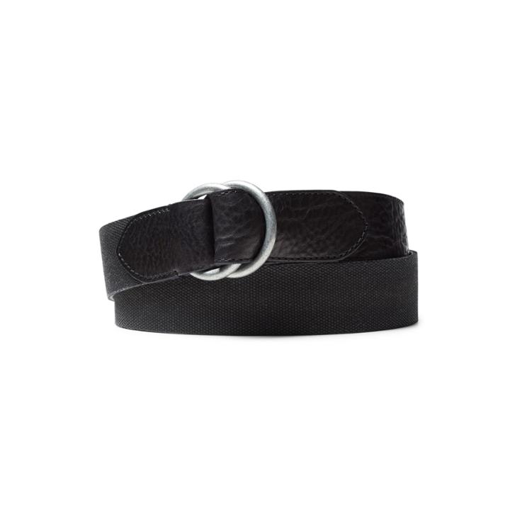 Clarks Ecanvs Ltr Blt - Black - Mens Accessories 36