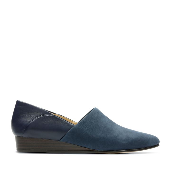 Clarks Sense May - Navy Combination - Womens 7.5