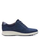 Clarks Un Adorn Lace - Navy Combination - Womens 5.5