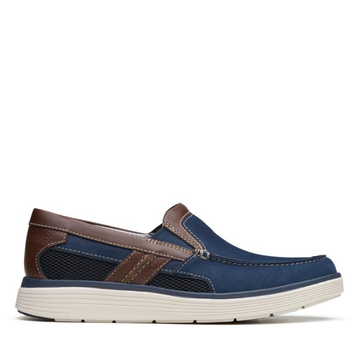 Clarks Un Abode Free - Navy Nubuck - Mens 10.5