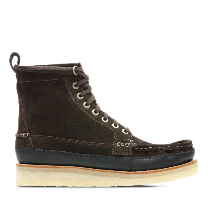 Clarks Wallace Mid - Dark Brown Suede - Mens 10