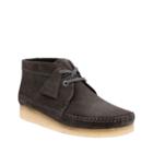 Clarks Weaver Boot In Charcoal Suede