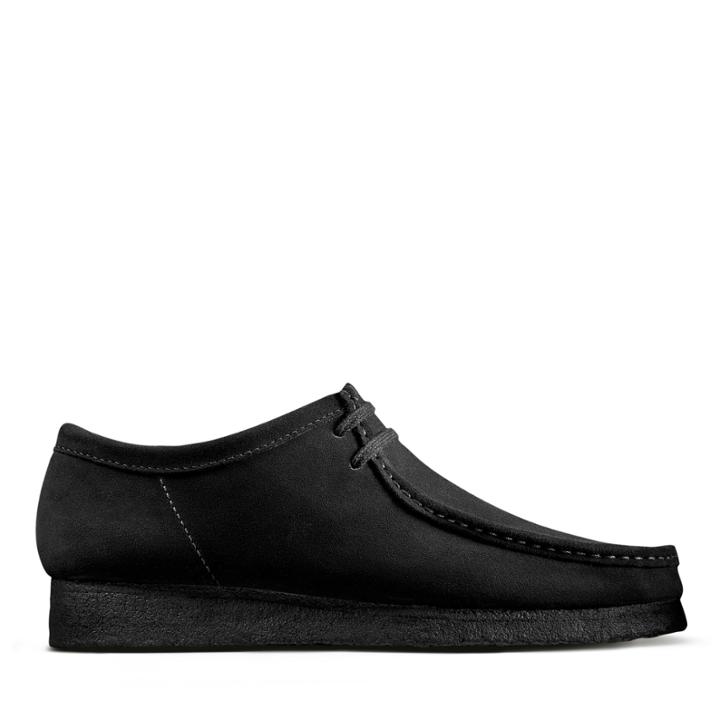 Clarks Wallabee - Black Suede - Mens 9