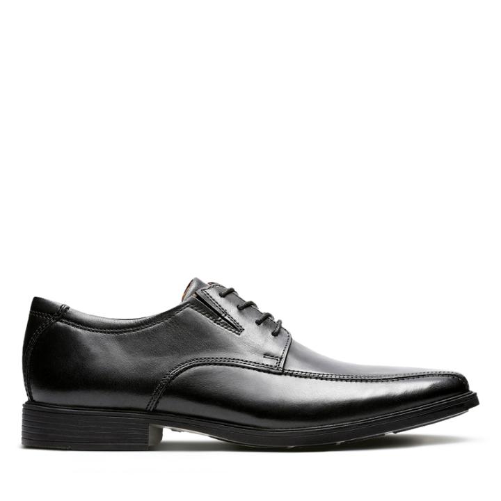 Clarks Tilden Walk - Black Leather - Mens 7.5