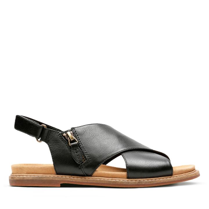 Clarks Corsio Calm - Black Leather - Womens 5.5