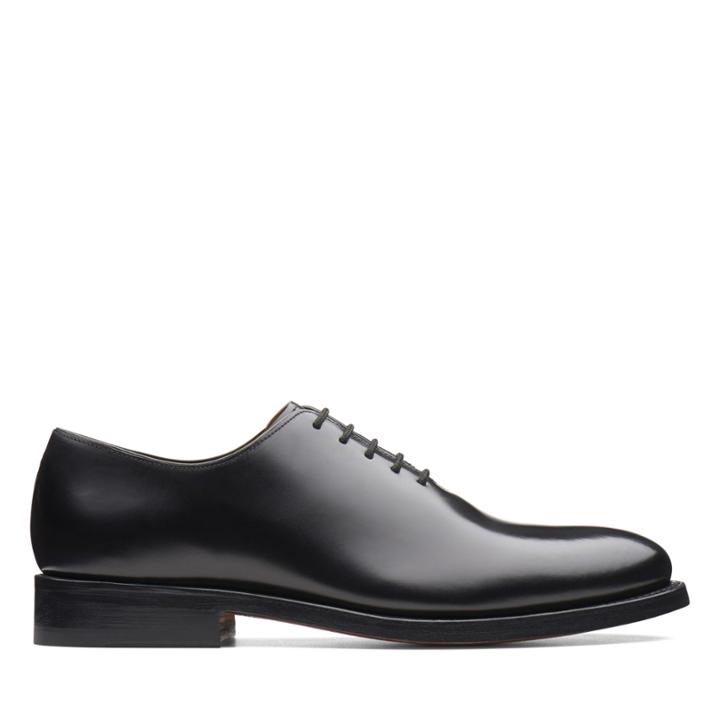 Clarks Bostonian Rhodes Oxford - Black Leather - Mens 7