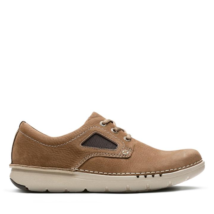 Clarks Unnature Plain - Olive Nubuck - Mens 8