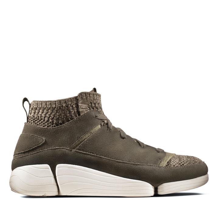 Clarks Trigenic Evo - Olive Knit - Mens 9.5