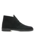 Clarks Desert Boot - Black Suede - Mens 10