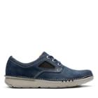 Clarks Unnature Plain - Navy Nubuck - Mens 8
