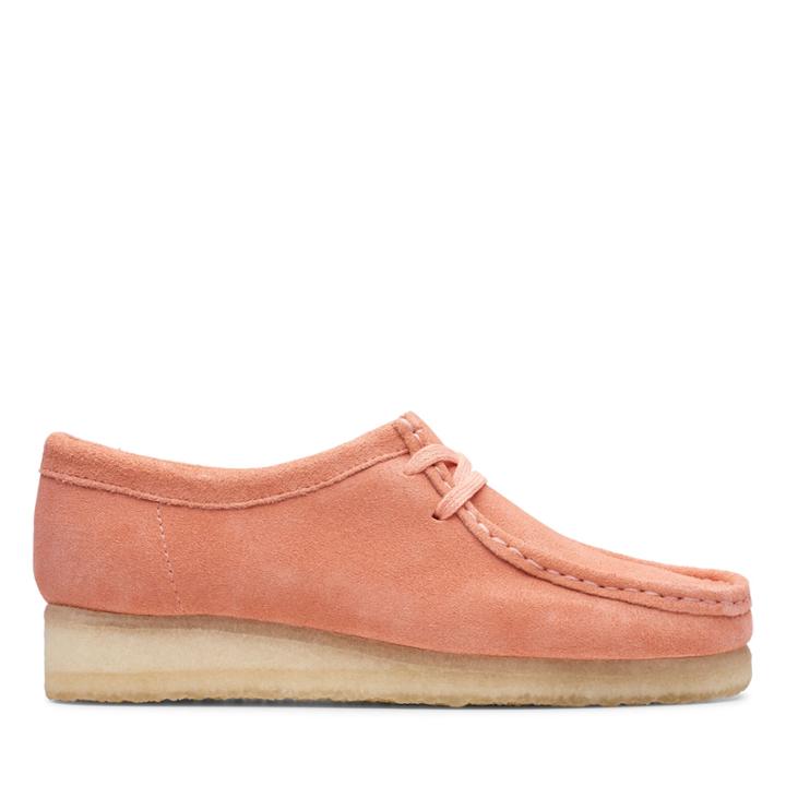 Clarks Wallabee - Coral Suede - Womens 8
