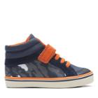 Clarks Juggle Sam First - Navy Canvas - Childrens 5.5