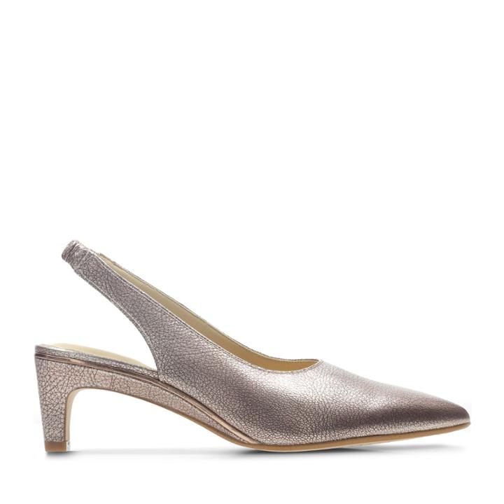 Clarks Ellis Ruby - Rose Gold Leather - Womens 6