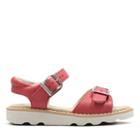 Clarks Crown Bloom - Pink Leather - Childrens 8.5