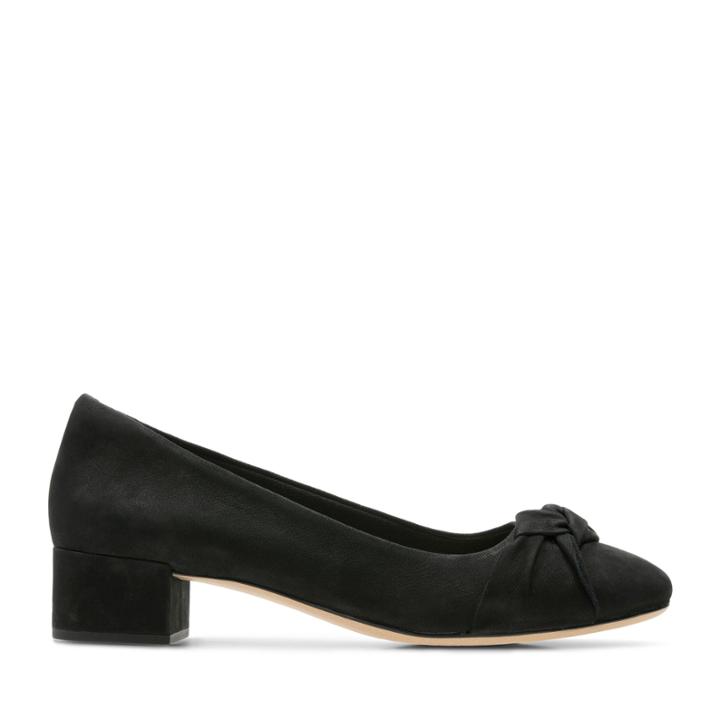 Clarks Orabella Lily - Black Nubuck - Womens 6.5