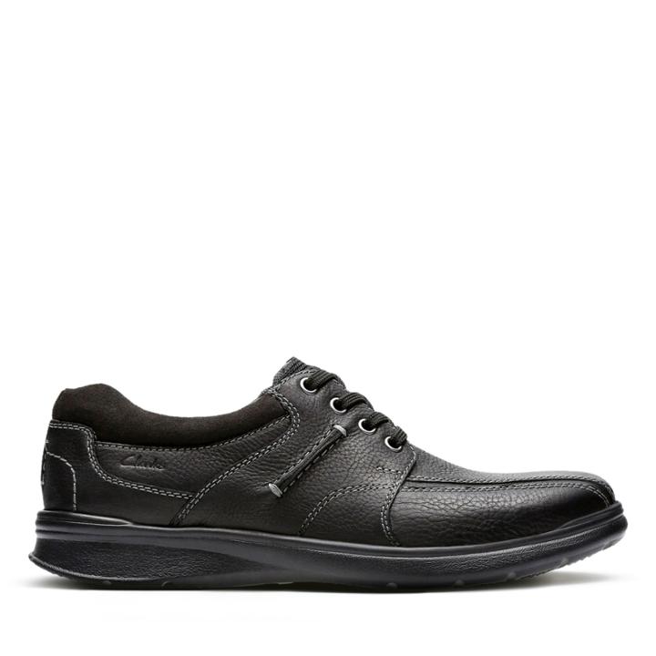 Clarks Cotrell Walk - Black Oily Leather - Mens 7.5