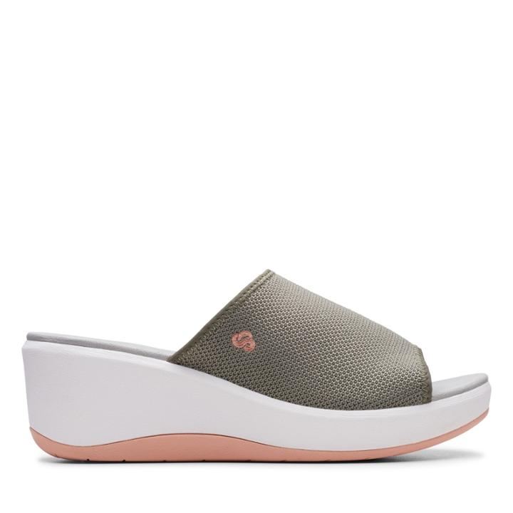Clarks Step Cali Bay - Olive - Womens 8.5