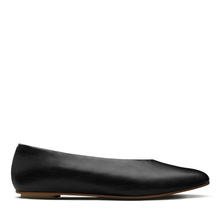 Clarks Margot Free - Black Leather - Womens 6